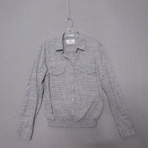 Buttercloth Top M Pre-Tucked Fit Icy Cotton Gray Minimalist Preppy Capsule Layer